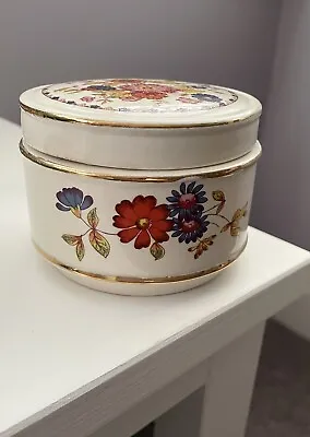 Buy James Sadler, Vintage Trinket Pot With Lid Floral Pottery Dish. Mid Century • 7£