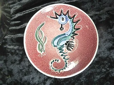 Buy Jo Lester Isle Of Wight Pottery1950s 1970s Seahorse Round Dish 4 3/4   • 25£