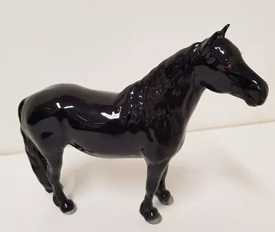Buy John Beswick Black Horse Grey Hooves 7  High Shiny Ceramic No Chips Or Cracks • 18£