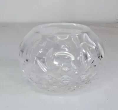 Buy Crystal Cut Glass Round Globe Votive Candle Holder Heavy Stunning!! • 9.58£
