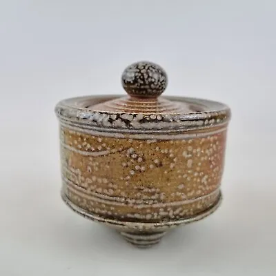 Buy Barry Huggett Salt Glazed Studio Pottery Jar And Cover 11cm High • 79£