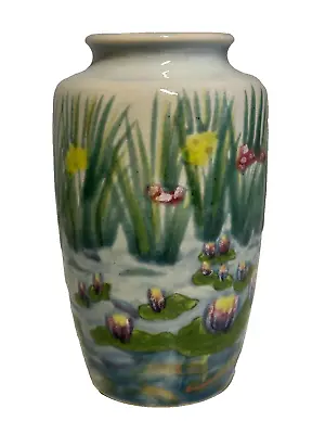 Buy Cobridge Stoneware Vase Water Poem By Rachel Bishop Height 13cm • 60£