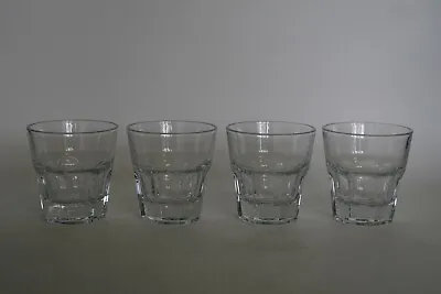 Buy Set Of 4 Modern Crystal Flared Tumbler  Or Shot Glasses - Marked P To The Base • 11.95£