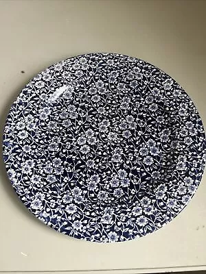 Buy CHURCHILL Blue And White Calico Floral Print Plate • 9£