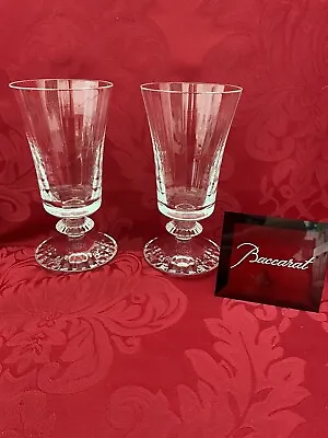 Buy NEW FLAWLESS Glass BACCARAT France Two MILLE NUITS Crystal WATER COCKTAIL GOBLET • 503.50£