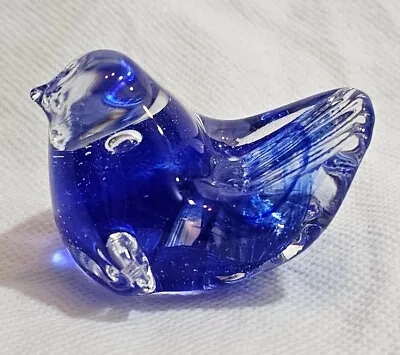 Buy A Hand Made Glass Paperweight By Chris Lucas In The Form Of A Blue Bird • 20£