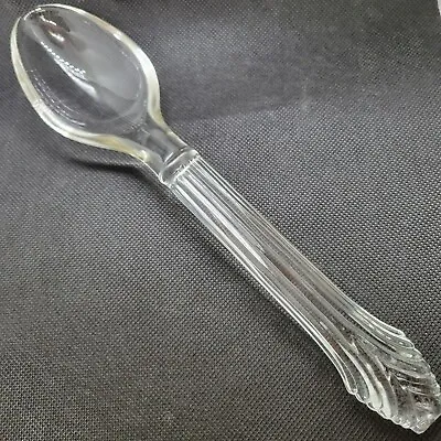 Buy Depression Cambridge By Imperial Caprice Glass Serving Salad Spoon • 13.28£
