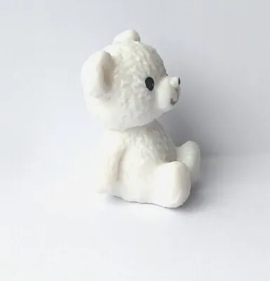 Buy Cute Dolls House Miniature Teddy Bear White 2.5cm Tall Brand New Nursery Toys • 2.49£