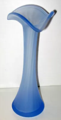 Buy Vintage Jack In The Pulpit, Blue Satin Vase, 8 3/8  • 12.42£