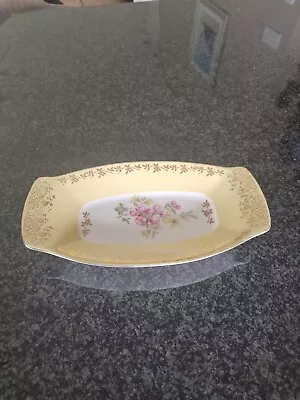 Buy Figg3o Flint Pottery From Norway - Yellow With Floral Design Serving/side Dish • 7.50£