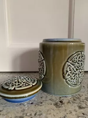Buy Vintage Irish WADE Pottery Ceramic Lidded Jar-Celtic Kells-Jim Borsey SerpentJar • 29.99£
