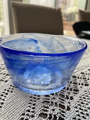 Buy Kosta Boda Blue Glass Bowl • 15£