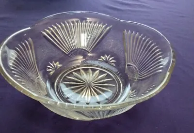 Buy Large Vintage Cut Glass Bowl • 0.99£