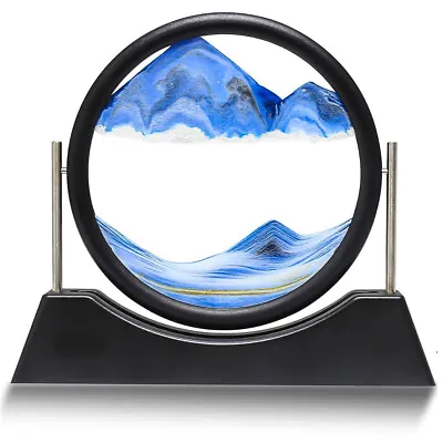 Buy 3D Hourglass Moving Sand Art Picture Glass Deep Sea Sandscape Quicksand Painting • 11.89£
