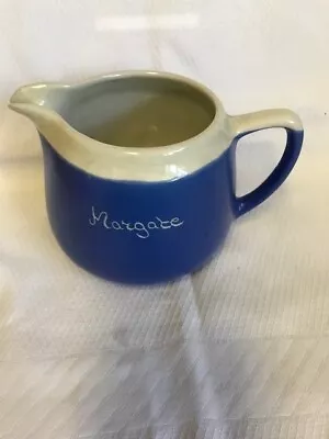 Buy Devon Ware Blue And White Pottery Milk Jug Margate Tourist / Seaside Collectable • 6.95£
