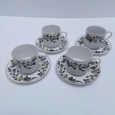 Buy Vintage Midwinter Teaset Evesham Pattern - 4 Cups And Saucers Staffordshire • 17£