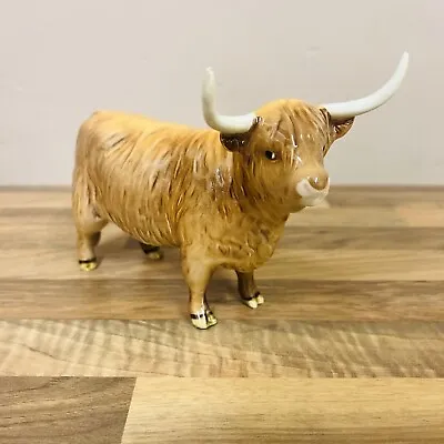 Buy Beswick Highland Cattle Cow Model No. 1740 Porcelain Figure Vintage Ornament • 69.95£
