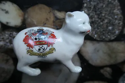 Buy Arcadian China 6.8 Cm By 6cm High Souvenir Model Of A Manx Cat With Morley Crest • 8.50£