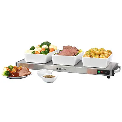 Buy Progress Hot Plate Food Warmer Buffet Server Warming Tray Cordless & Portable • 44.99£