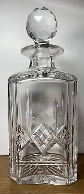 Buy Stuart Crystal  GLENGARRY  Square Whiskey Decanter 25cm Tall Signed Excellent • 29.99£