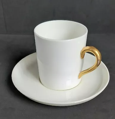 Buy Coalport White Gold Handle Espresso Demitasse Cup Saucer Bone China England • 4.50£