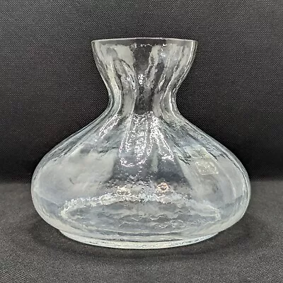 Buy Sea Glasbruk  Glass Bag  Vase By Rune Strand, 1970s Vintage Swedish • 18£