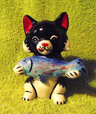 Buy Lorna Bailey Vibrant Very Rare Pikey Cat Figurine....excellent Condition • 49.99£