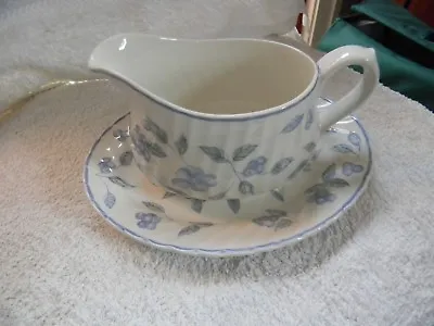 Buy Bhs ' Bristol Blue ' Gravy Boat And Stand • 5.95£