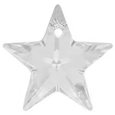 Buy One Swarovski Crystal Glass Star Pendant 6714, Crystal Clear, 20 Mm, Xmas • 2.25£