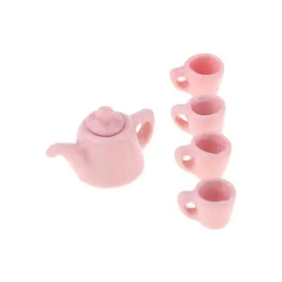Buy 5pcs 12th Dollhouse Miniature Dining Room Porcelain Tea Set Cups Pot • 6.76£