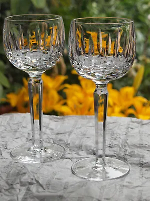Buy Waterford Crystal Kildare Hock Wine Glasses Pair Vintage Signed • 75£