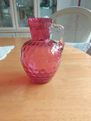 Buy Antique Cranberry Glass Jug Mint  • 10£