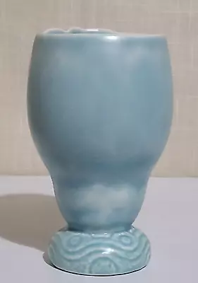 Buy Beswick Ware Art Deco Blue Mottled Vase With Raised Palm Tree Decoration 1072 • 34.99£