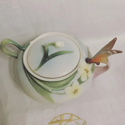 Buy Franz Porcelain Butterfly  Lidded Sugar Jar ✅ 1164 • 89.99£