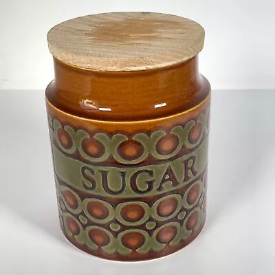Buy Hornsea Bronte Sugar Jar Vintage Ceramic Storage Canister Large 15cm 6” 1970's • 14.99£