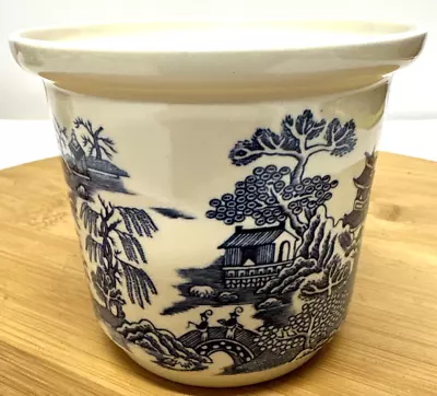 Buy Vintage Mason's Willow Pattern England Ringtons Tea Planter Vase Plant Pot • 12.99£