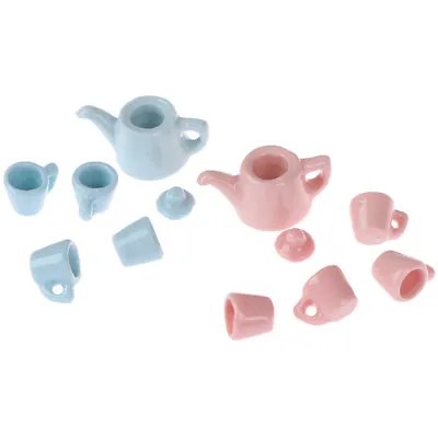 Buy 5Pcs/set 1:12 Dollhouse Miniature Modern Porcelain Tea Cup Set DSSJUKL*wl • 5.53£