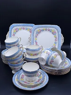 Buy Foley China Floral (2941)Decorated Tea Set For 10 • 169.90£
