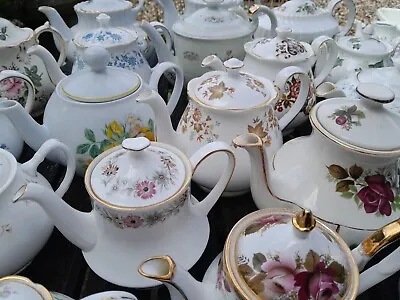 Buy 💕Vintage Afternoon China TEA POTS Teapot - Choose - Wedding/Party/Baby Shower💕 • 19.95£