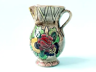 Buy Vtg Art Deco Shorter & Son Mabel Leigh Design Medina Ceramic Floral Pitcher Jug • 39.99£