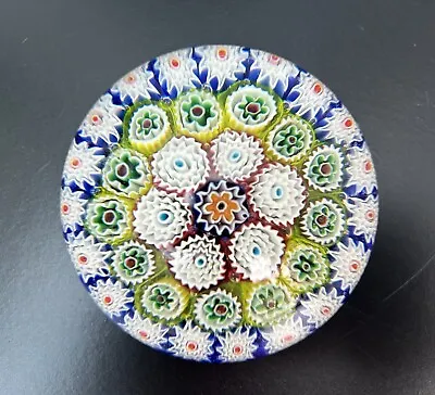Buy Vintage Signed Murano Glass Millefiori Paperweight • 19.99£