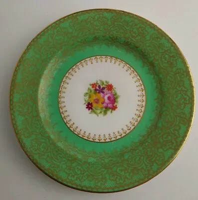 Buy George Jones Crescent China Small Plate Green Gold C1900 England 15cm Wide • 3.96£
