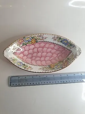 Buy Vintage Maling Peony Rose Pink Thumbprint Dish Lustreware Made In Newcastle... • 10£