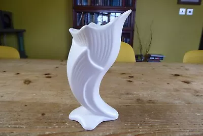 Buy Vintage Sylvac Pottery White Dolphin/Fish Vase No 3230? A/f • 5£