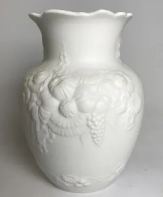Buy White Porcelain Kaiser Floral Vase W.Germany Signed M.Frey • 11.25£