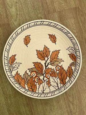 Buy Antique RARE Charlotte Rhead SIGNED Crown Ducal Autumn Leaves Plate Pattern 4921 • 58£