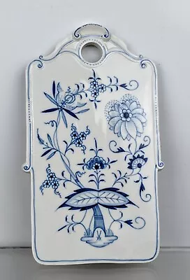 Buy Meissen Porcelain China Blue Onion Vintage Butter Cheese Board Hand-painted • 49.95£