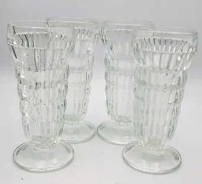 Buy Jeannette Glass Co JEG3 Pattern Set Of 4 Clear 1930’s Vintage Juice Glasses MCM • 18.89£