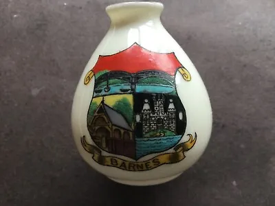 Buy Arcadian Crested China Of Barnes On A 50mm High Vase • 2.99£