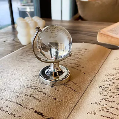 Buy Ins Mini Crystal Globe Transparent Earth Globe Ball Glass Miniature Ornament • 5.87£